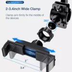 Phone Holder Black For Xiaomi M365/ 1s/ Pro/ Pro2/ Pure/ Kugoo Electric Scooter - Image 5