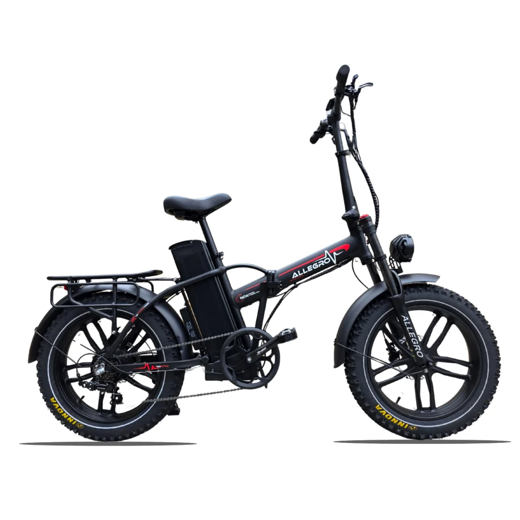 Fat Tire Longest Range Electric Bike 2020 Allegro Fold Pro Fat