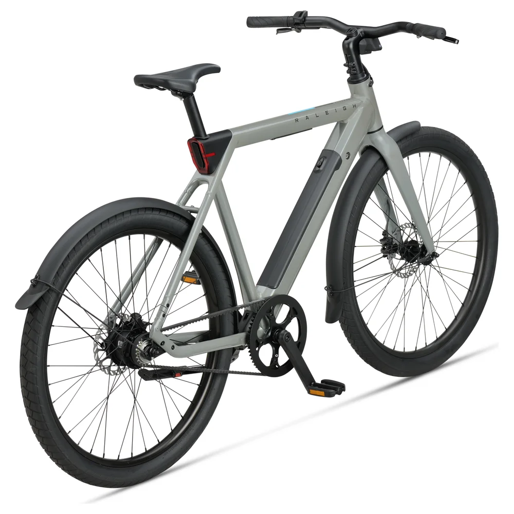 Raleigh One Electric Bike 2 Raleigh ONE back angle grey