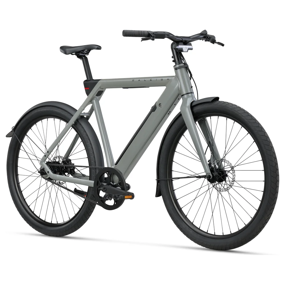 Raleigh One Electric Bike 3 Raleigh ONE front angle grey