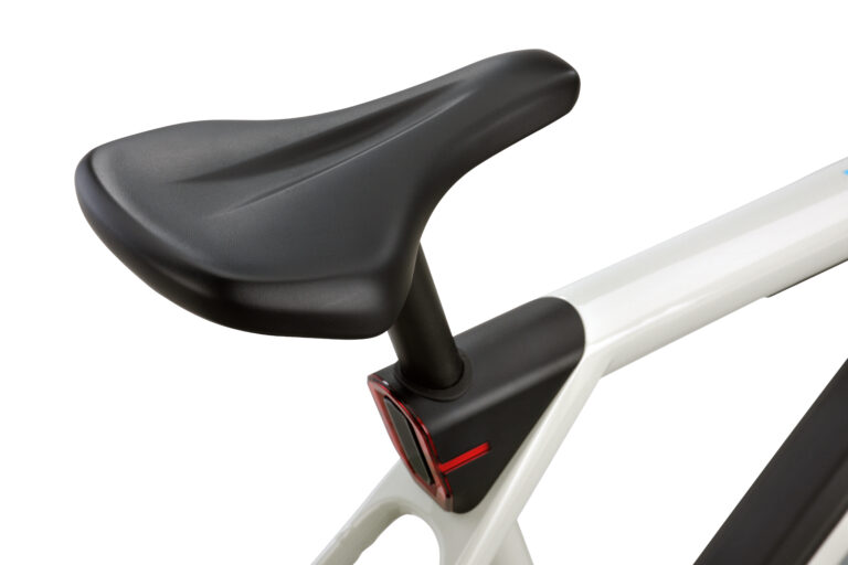 Raleigh One Electric Bike 14 Raleigh ONE white saddle