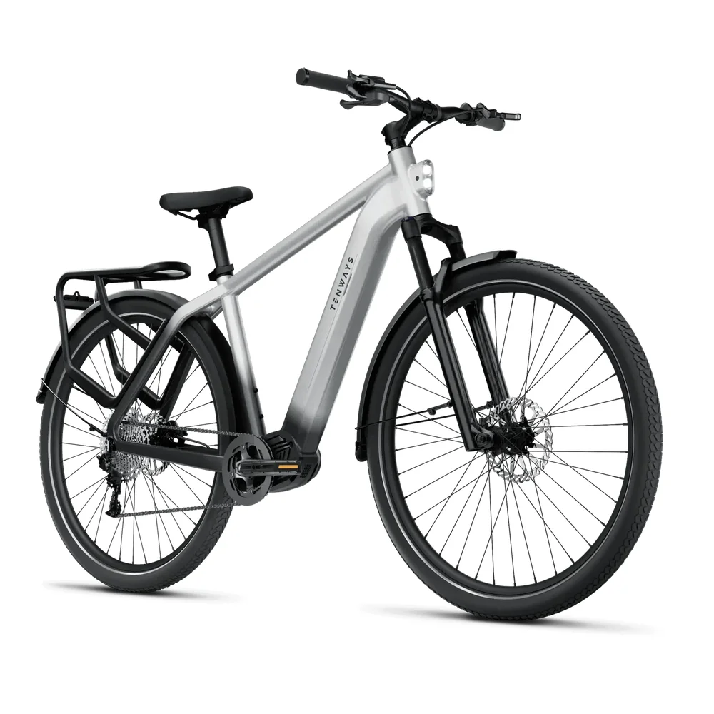 TENWAYS AGO X Electric Bike 9 TENWAYS AGO X Classic Edition Starlight Silver image 1