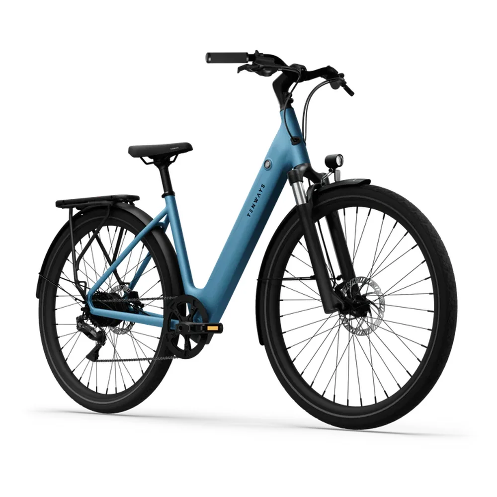 TENWAYS CGO800 Plus Electric Bike 5 TENWAYS CGO800 Sky Blue image 1