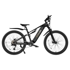 Side view of the Vitilan M5 Electric Bike, in black